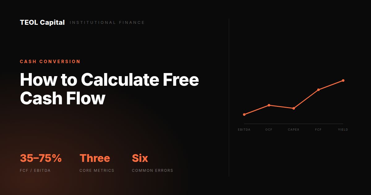 How to Calculate Free Cash Flow | TEOL
